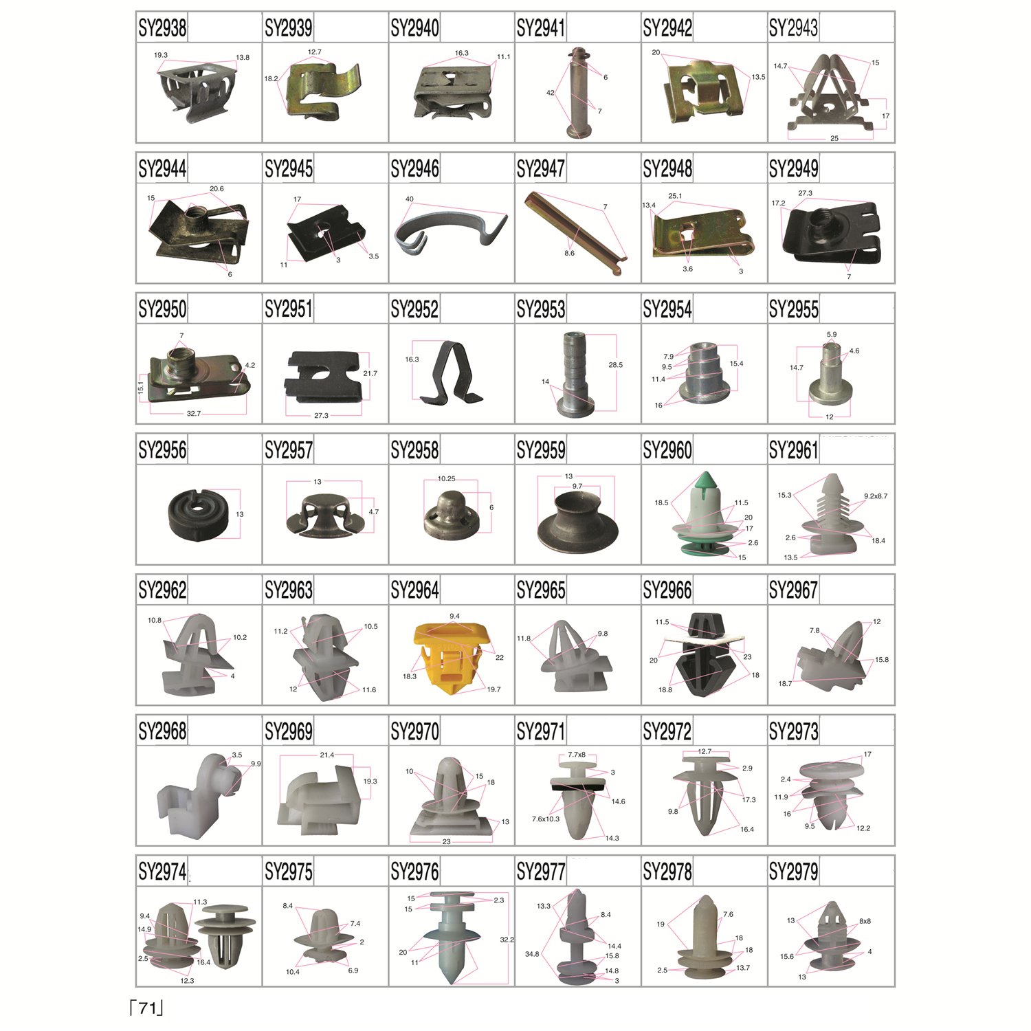 Car Clips Plastic Retaining Factory Auto Trim Retainer Body Rivet Bumper Fastener Clip
