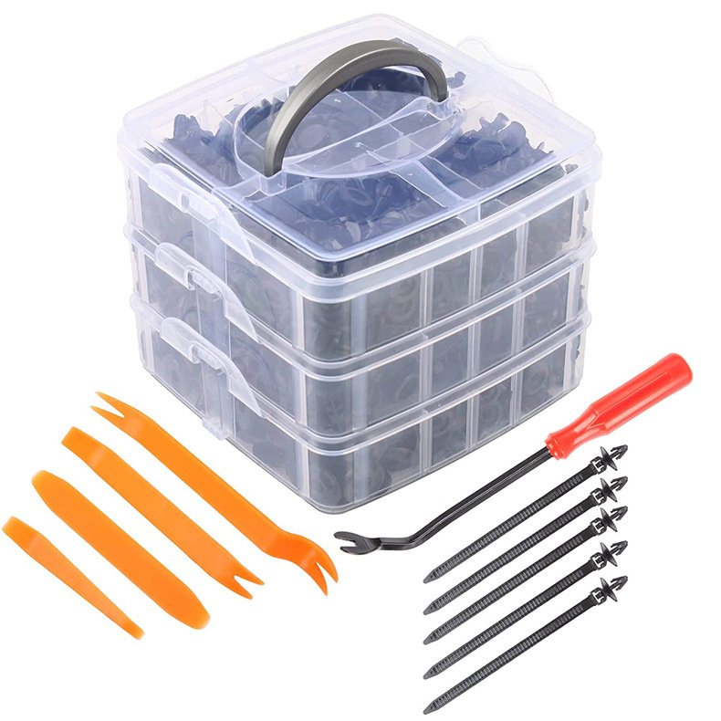 725PCS Car Plastic Fastener Clips Set Repair Kit General Motors Buckle Plastic Buckle Mixed Auto Body Push Retainer Clips