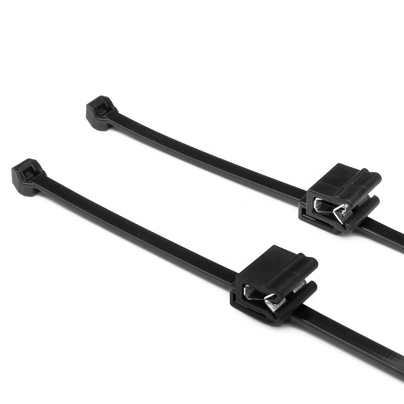 Nyloncable Tie Sheet Metal Iron Buckle Anti-tooth Automotive Wiring Harness Cable Tie