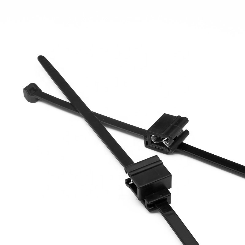 Nyloncable Tie Sheet Metal Iron Buckle Anti-tooth Automotive Wiring Harness Cable Tie
