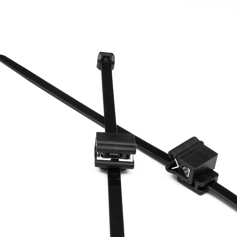 Nyloncable Tie Sheet Metal Iron Buckle Anti-tooth Automotive Wiring Harness Cable Tie