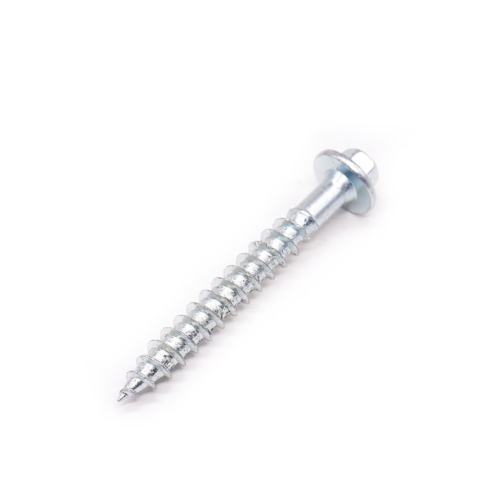 China Customized Fastener Zinc Plated Hexagonal Screw Self Tapping Screw Carbon Steel Hex Head Wood Screw