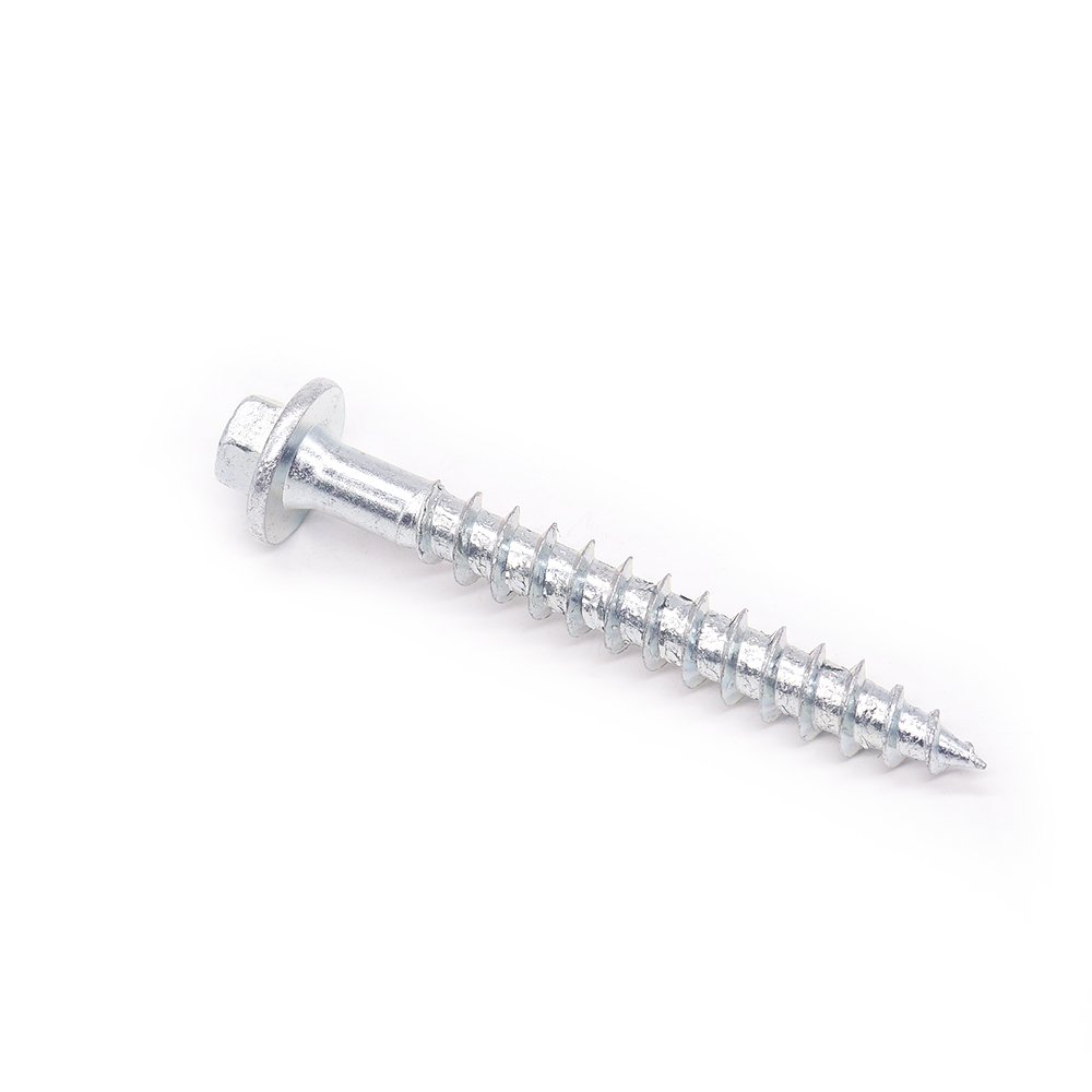 China Customized Fastener Zinc Plated Hexagonal Screw Self Tapping Screw Carbon Steel Hex Head Wood Screw