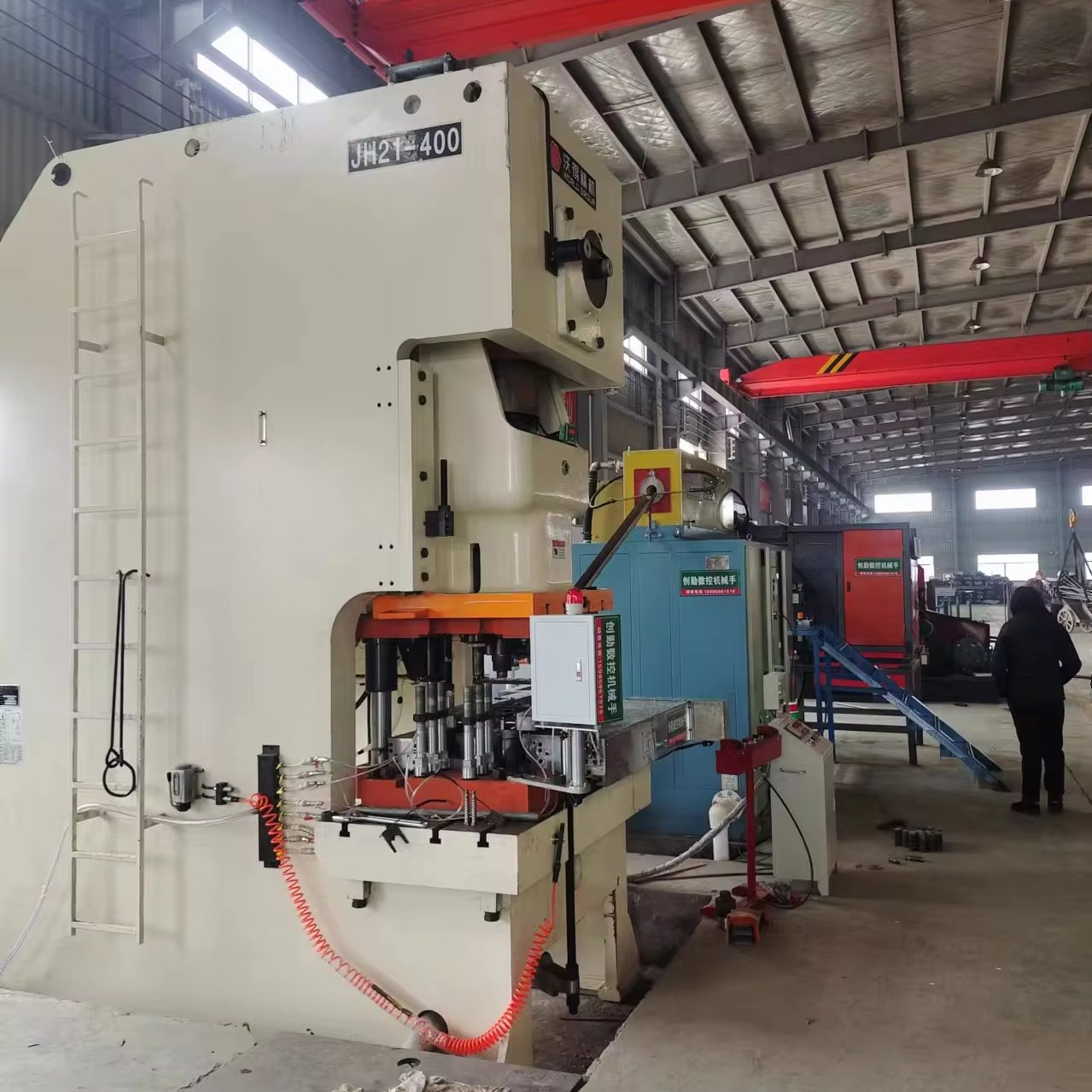 JH21-200T high efficiency disposable aluminum foil lunch box container making machine punching machine