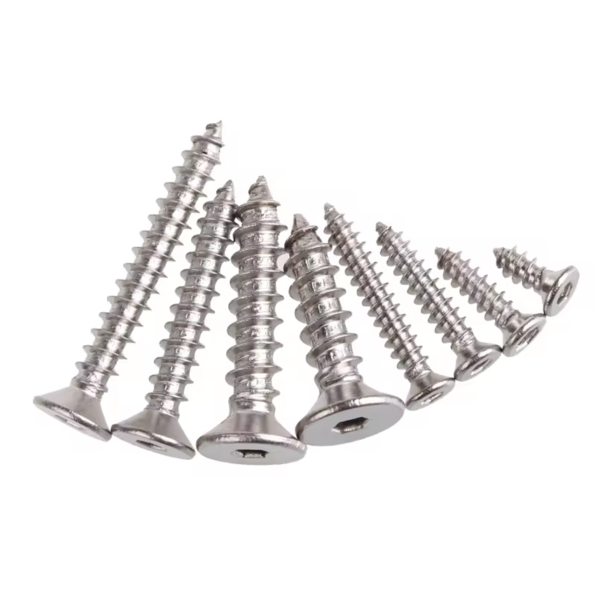 Hot Selling Fasteners M3 M12 M16 Hex Head Nickel Chrome 304 316 316l Stainless Steel Self Tapping Metal Sheet Screws For Sale