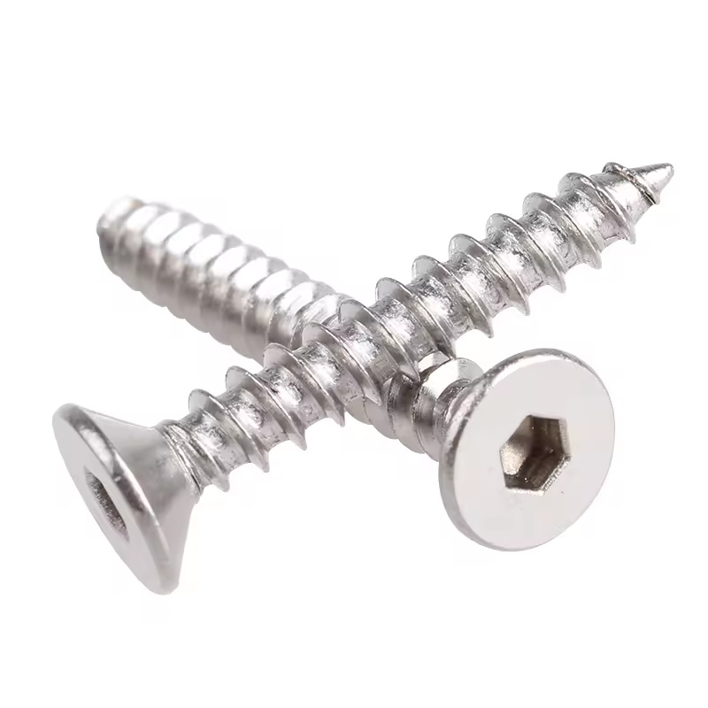 Hot Selling Fasteners M3 M12 M16 Hex Head Nickel Chrome 304 316 316l Stainless Steel Self Tapping Metal Sheet Screws For Sale