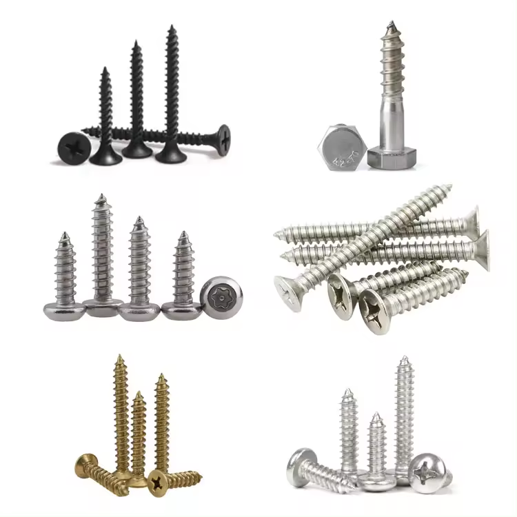 Hot Selling Fasteners M3 M12 M16 Hex Head Nickel Chrome 304 316 316l Stainless Steel Self Tapping Metal Sheet Screws For Sale