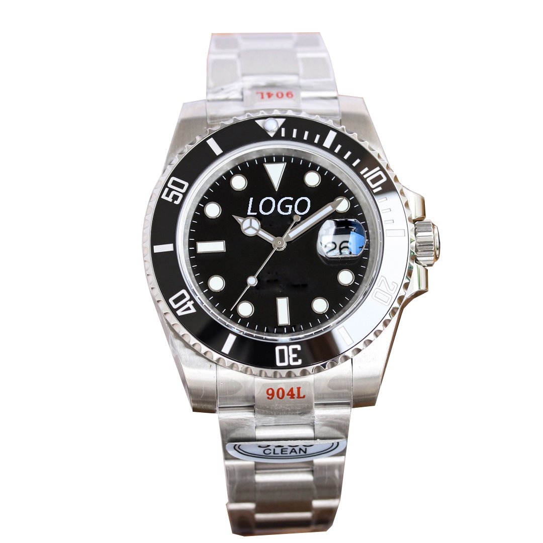 Super Clone luxury high quality wholesale glow-in-the-dark steel band men's automatic mechanical watch designer watches fashion