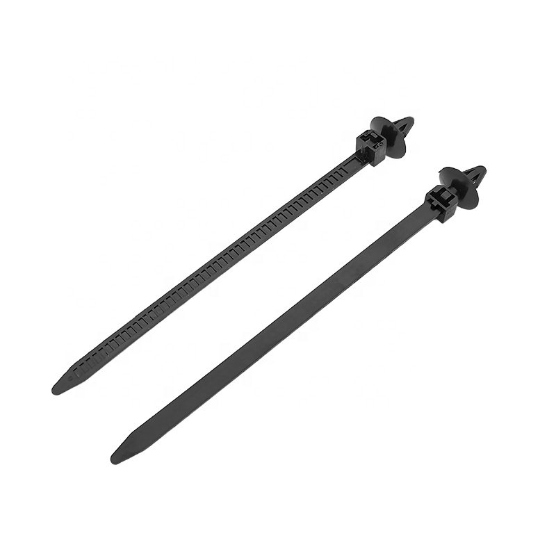 Push Mount Cable Tie Snap Lock, Winged Push Barb Cable Tie Mount With Plug-in, SNAP-IN Automotive Cable Ties