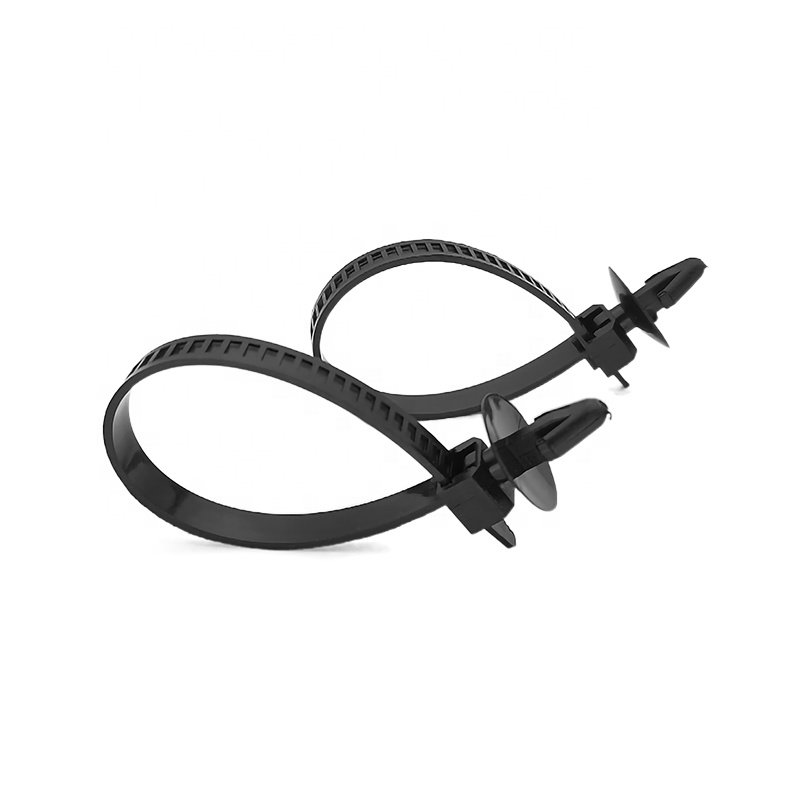 Push Mount Cable Tie Snap Lock, Winged Push Barb Cable Tie Mount With Plug-in, SNAP-IN Automotive Cable Ties