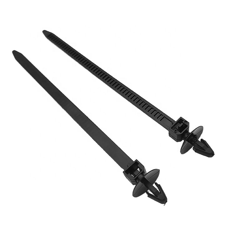 Push Mount Cable Tie Snap Lock, Winged Push Barb Cable Tie Mount With Plug-in, SNAP-IN Automotive Cable Ties