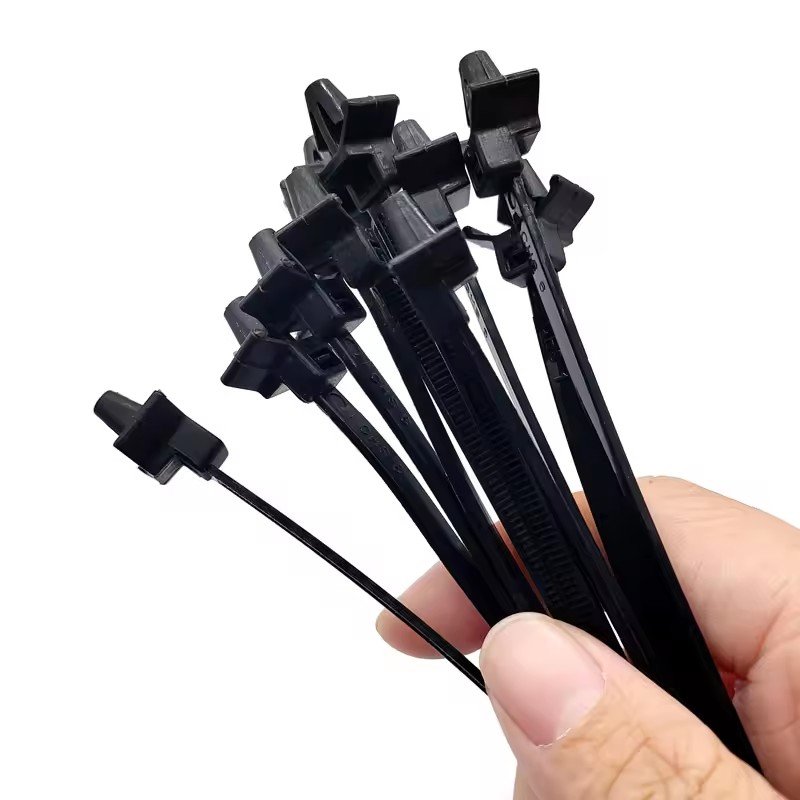 Auto car cable and wire fastener Nylon releasable self locking Cable Strap and Cable Ties