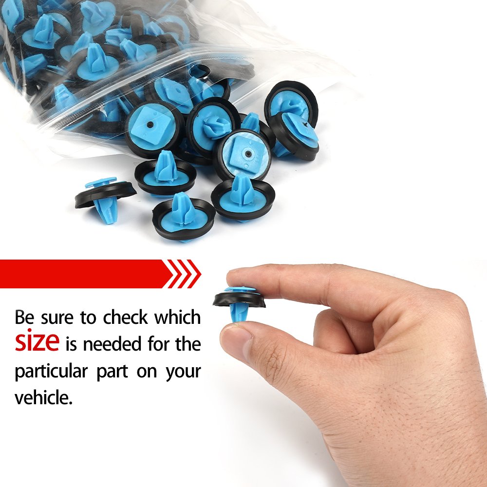 QGZ296 OEM 5SR17JXWAA Car Door Panel Trim Fender Bumper Nylon Plastic Clips Auto Fastener For Jeep