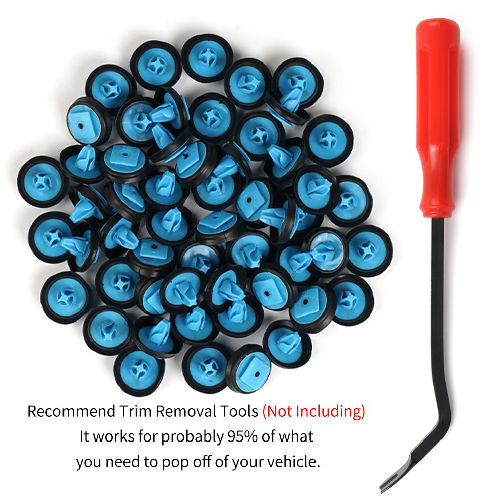 QGZ296 OEM 5SR17JXWAA Car Door Panel Trim Fender Bumper Nylon Plastic Clips Auto Fastener For Jeep