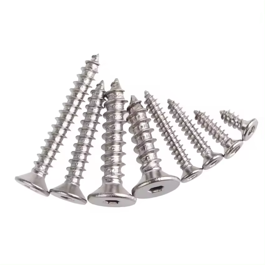 Low Prices Fasteners M3 M12 M16 Hex Head Nickel Chrome 304 316 316l Stainless Steel Self Tapping Metal Sheet Screws For Sale