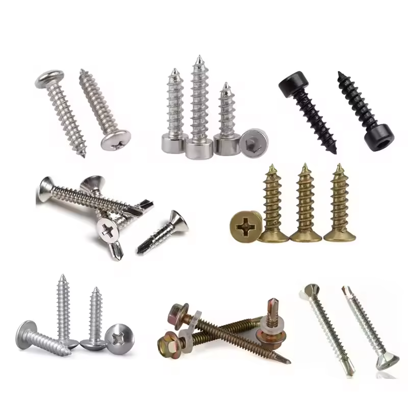 Low Prices Fasteners M3 M12 M16 Hex Head Nickel Chrome 304 316 316l Stainless Steel Self Tapping Metal Sheet Screws For Sale