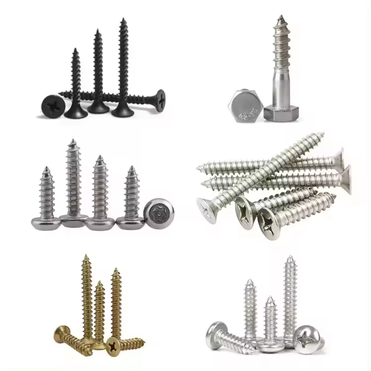 Low Prices Fasteners M3 M12 M16 Hex Head Nickel Chrome 304 316 316l Stainless Steel Self Tapping Metal Sheet Screws For Sale