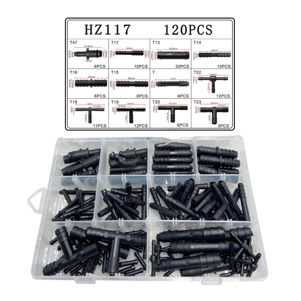 120 PCS Universal Car Clips Plastic Fasteners Bumper Set Push Retainer Pin Rivet Bumper Door Trim Panel Fastener Clip Kit HZ117