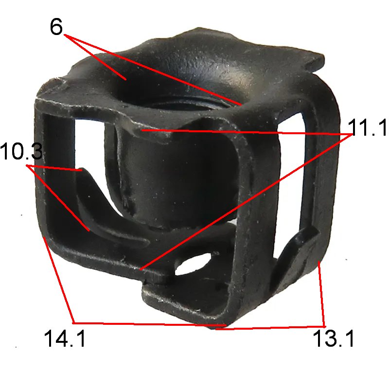 High Quality Automobile Parts Stainless Steel U-clip Nut