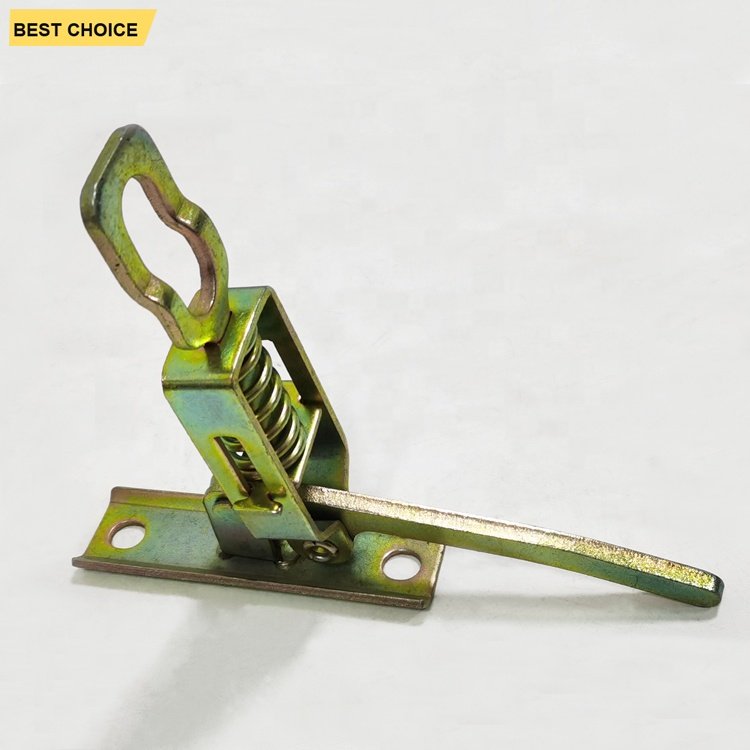 GL-17118 Adjustable Steel Latch Lock with Hook Zinc Plated Spring Loaded Side Toggle Fastener