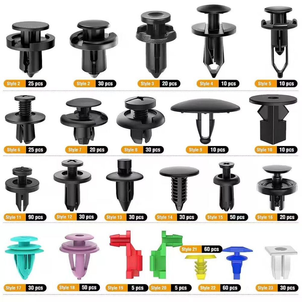 680 Pcs Car Clips Fastener Screws Bumper Interior Decoration Auto Plastic Mixing Universal Plastic