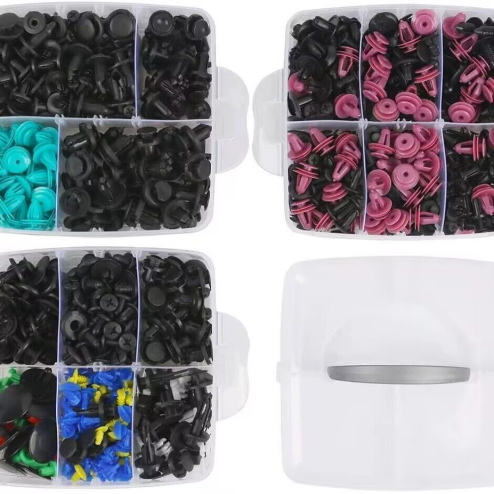 680 Pcs Car Clips Fastener Screws Bumper Interior Decoration Auto Plastic Mixing Universal Plastic