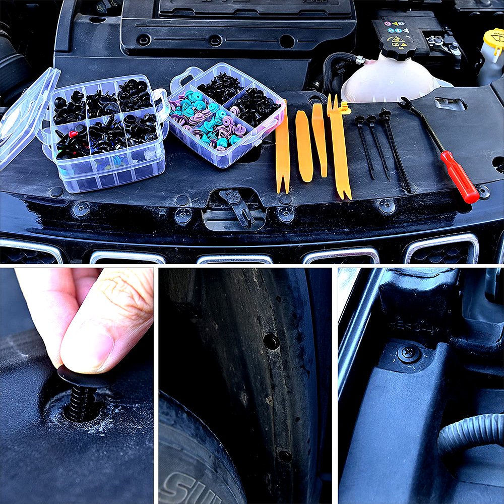 725PCS/box 23 Kinds Car Plastic Fastener Clips Set Mixed Auto Body Push Retainer Pin Rivet Bumper Door Trim Panel Fastener Clip