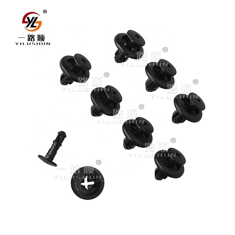 B66 Hot Sale Auto Spare Parts Fastener Set Kit Automotive Car Auto Body Clips Plastic PE Bag Push in