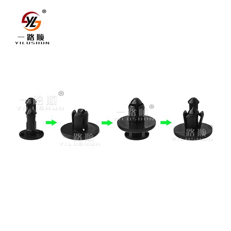 B66 Hot Sale Auto Spare Parts Fastener Set Kit Automotive Car Auto Body Clips Plastic PE Bag Push in