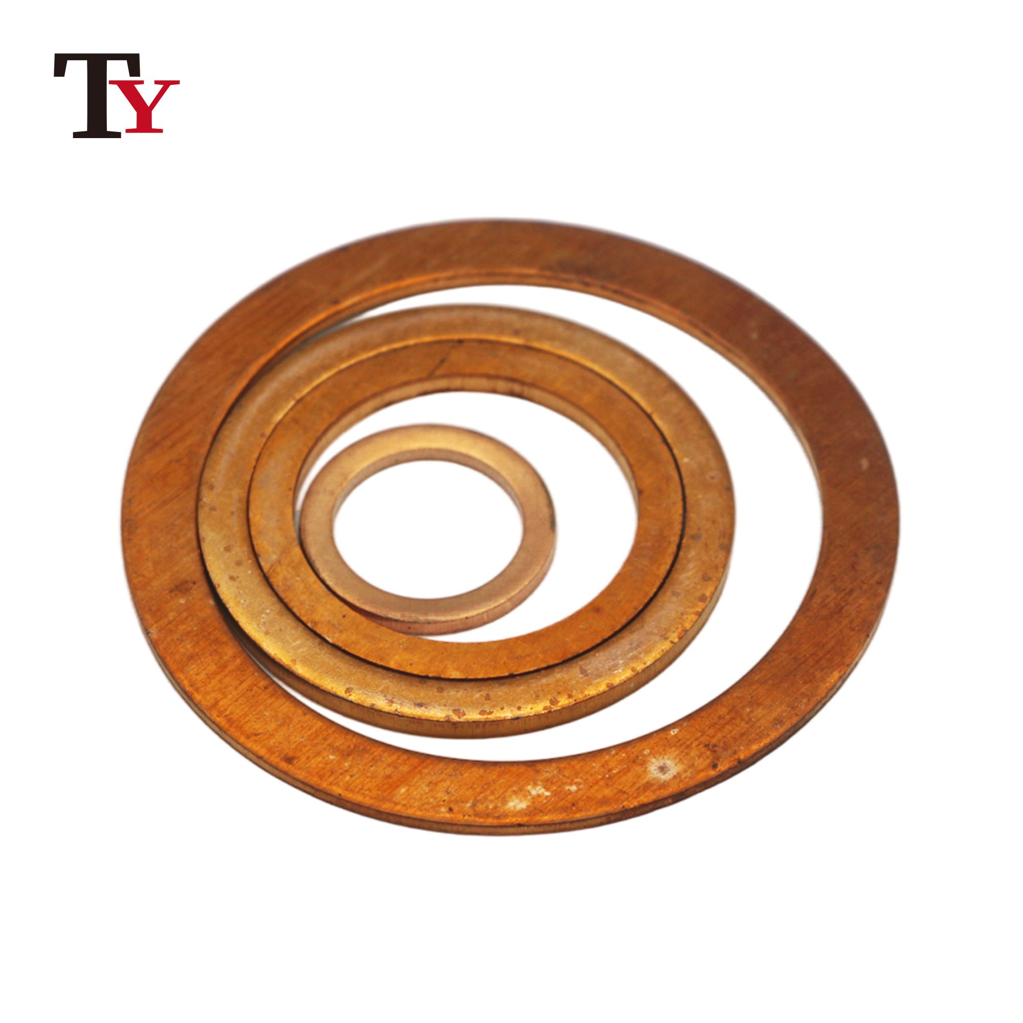 China Manufacturer Price Copper Washer Copper Ring Gasket Seal Round Flat Metal Washers Sealing Gasket