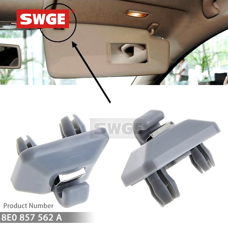 1Set Sun Visor Clip Interior Sun Visor Hook Clip Bracket for Audi A1 A3 A4 A5 Q3 Q5(8E0857562A/8E0 857 562)A7 B6 B7 B8 B9 S4 S5