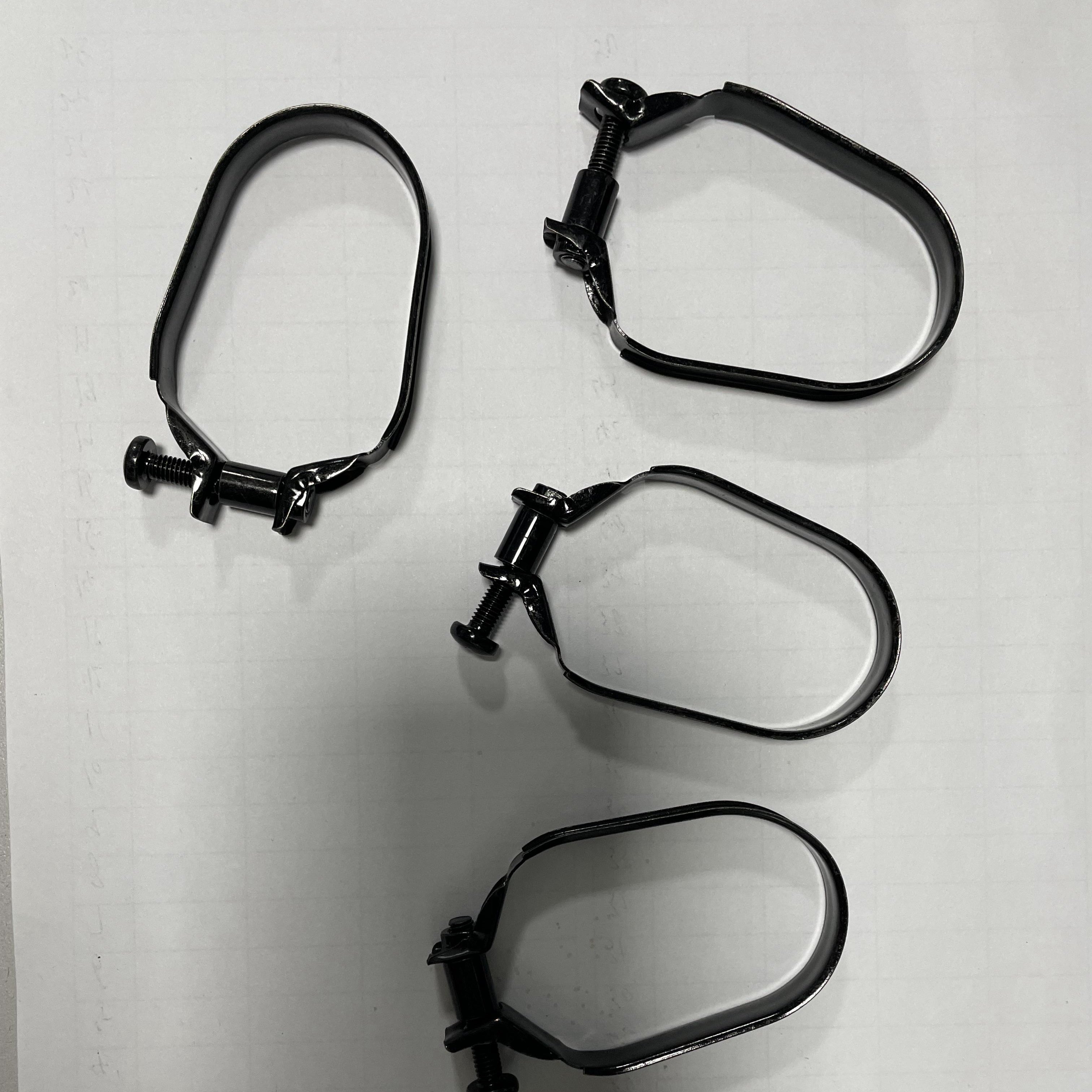 Oval Auto Air Filter Clamps Carburetor Hose Clamp Carb Joint Adjustable Clamp for Vintage Motorcycle