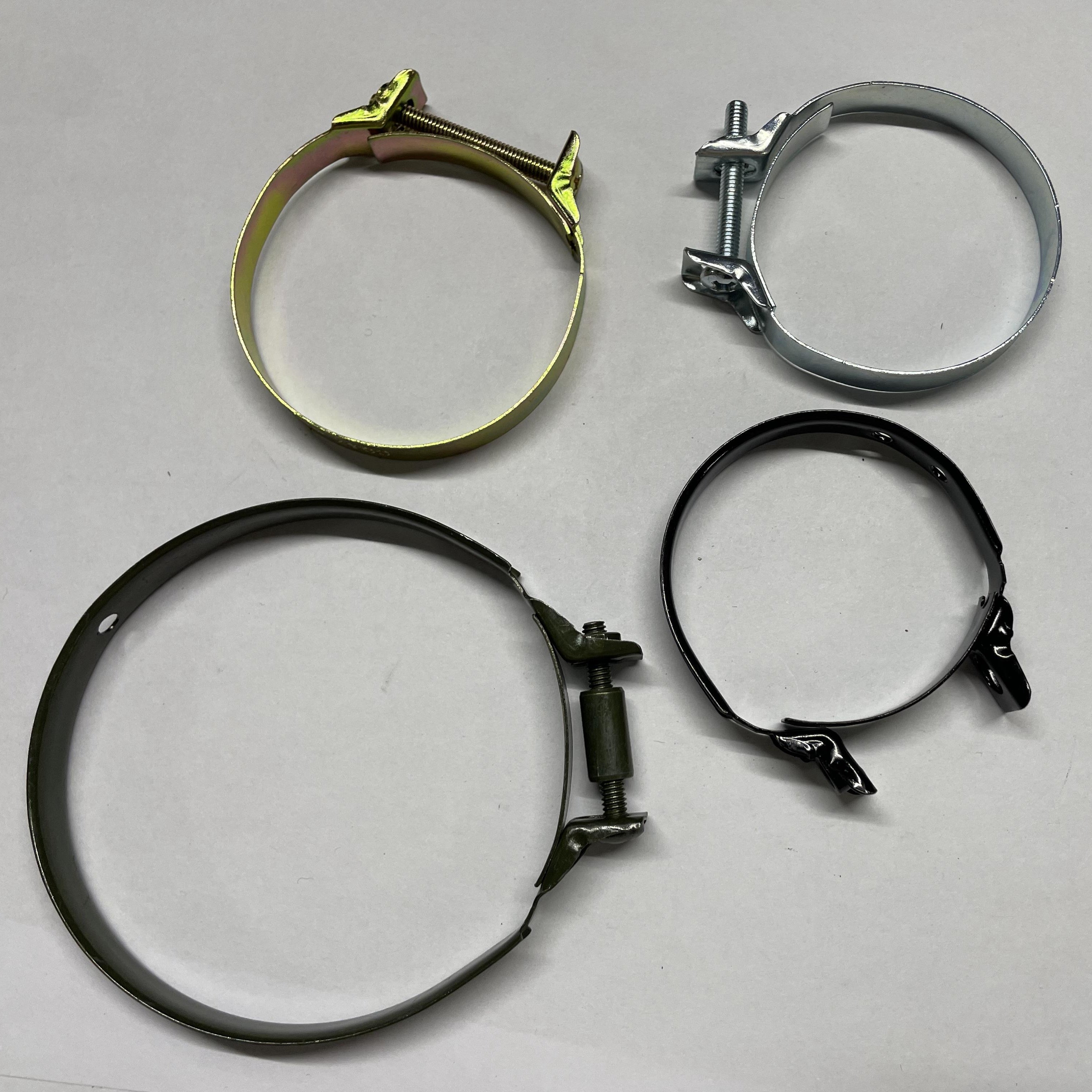 Oval Auto Air Filter Clamps Carburetor Hose Clamp Carb Joint Adjustable Clamp for Vintage Motorcycle