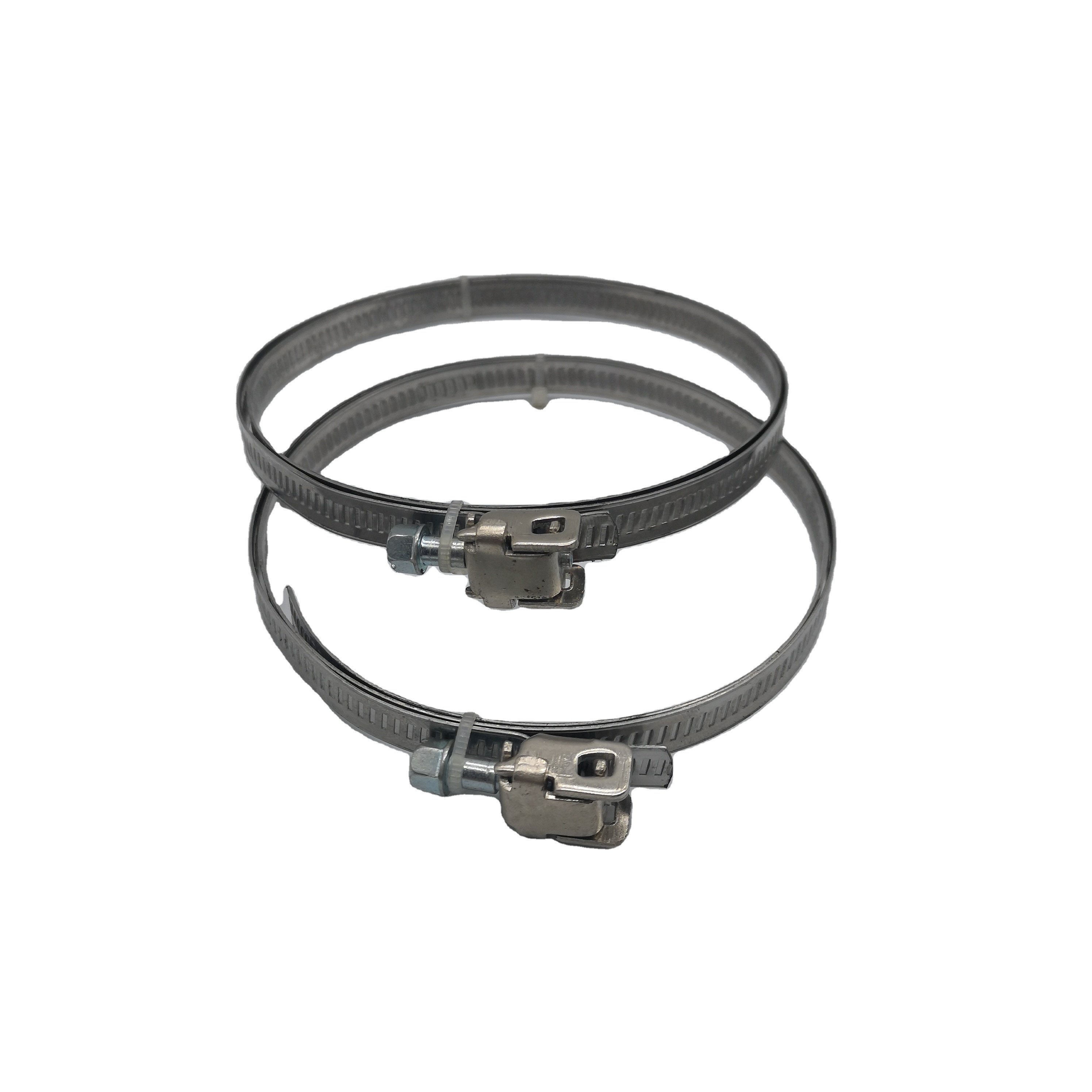German Type Stainless Steel Hose Clamps Heavy Pipe Clamp Clips With Quick Release and Zinc Finish Screw
