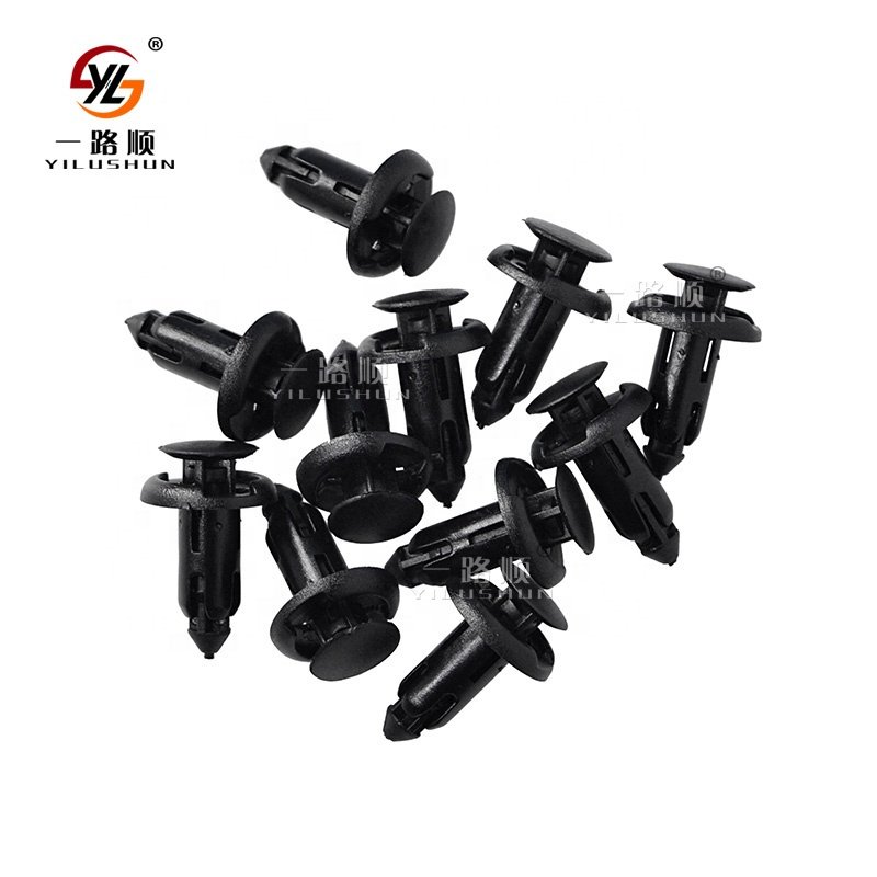 B16 500Pcs/Bag Automotive trim car bumper clips rivets push plastic black pom PE bag auto car 90505-SXO-003