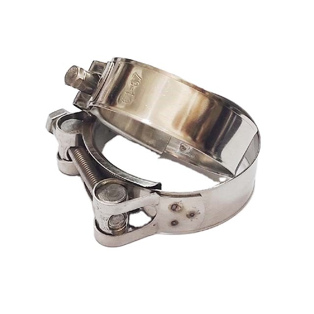 Strong Stainless Steel Hose Clamps High Pressure Heavy Duty Single Bolt Hose Pipe Clamp Heavy Duty Hose Bolts Clamps