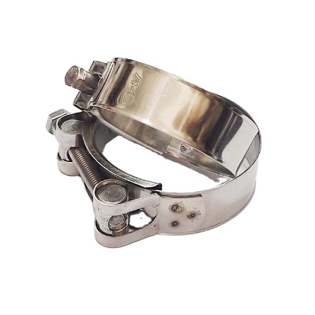 Strong Stainless Steel Hose Clamps High Pressure Heavy Duty Single Bolt Hose Pipe Clamp Heavy Duty Hose Bolts Clamps