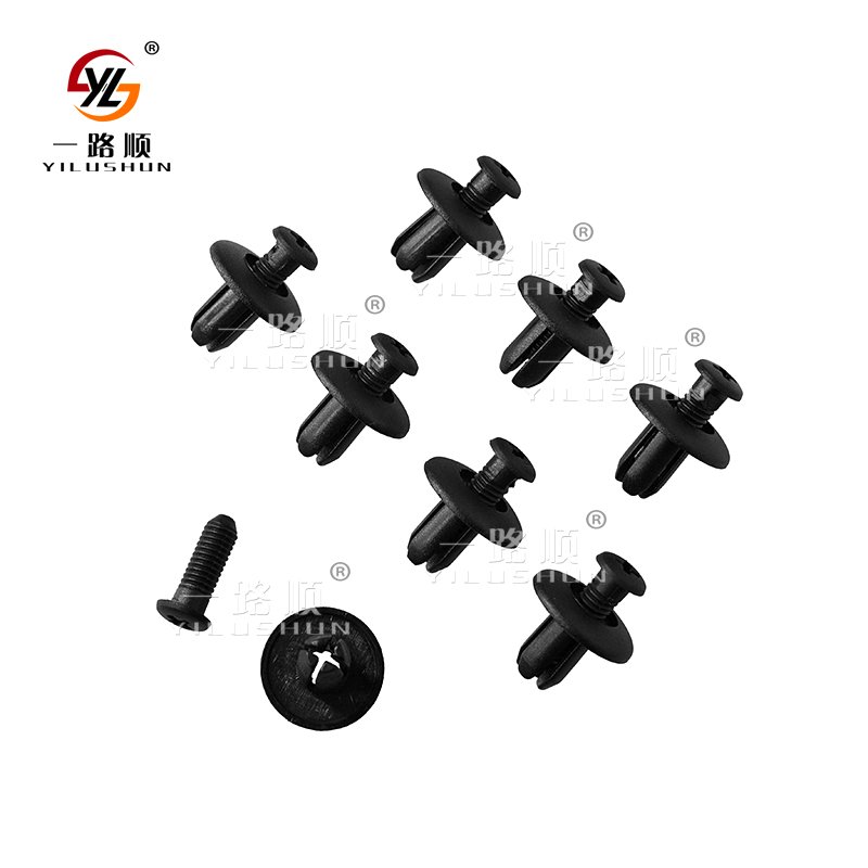 C21 fasten auto plastic rivet nylon belt clip in plastic clear panel retainer