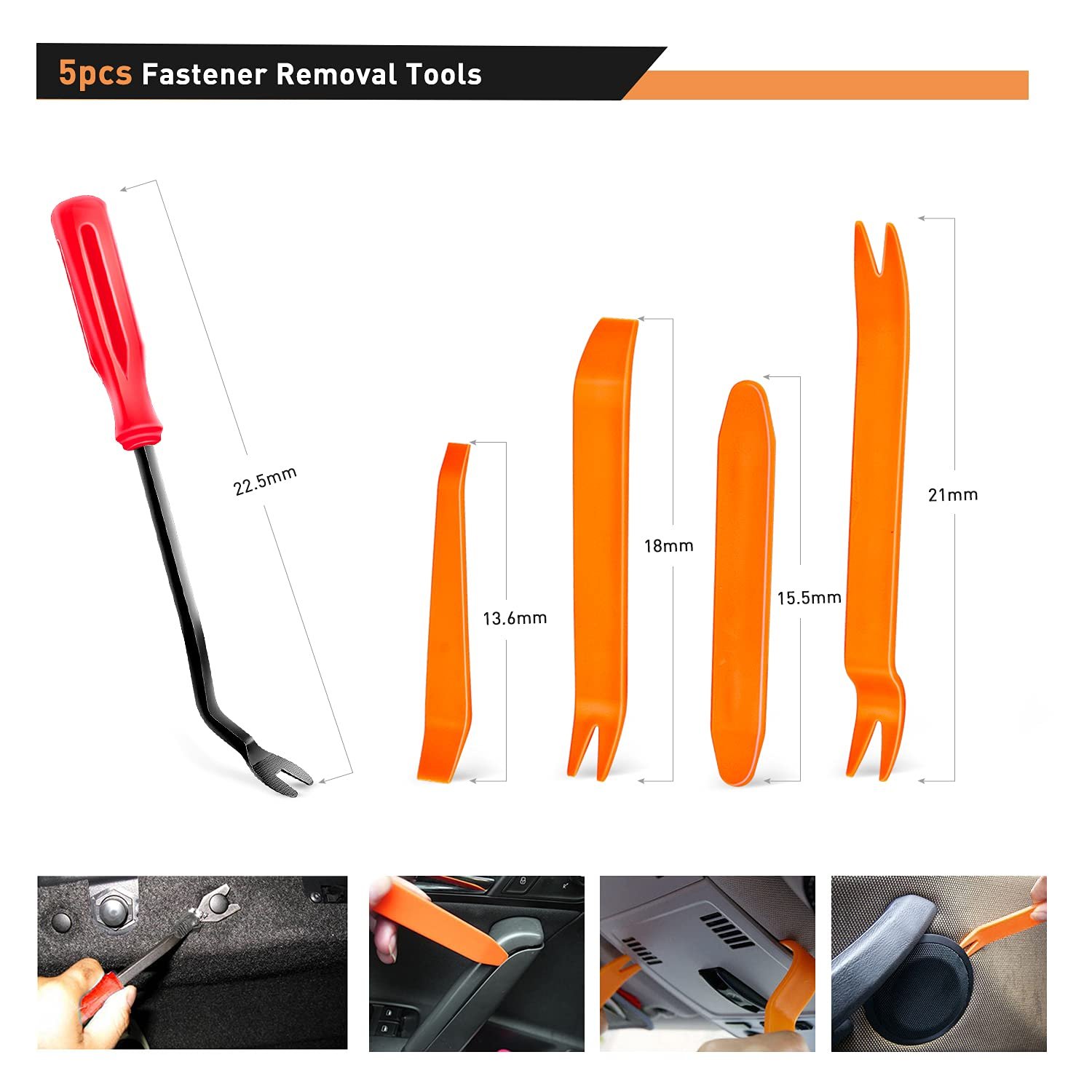 680Pcs Car Plastic Automotive Push Retainer Door Panel Trim Clips & Auto Body Fasteners Assortment Fender Rivet Bumper C0550