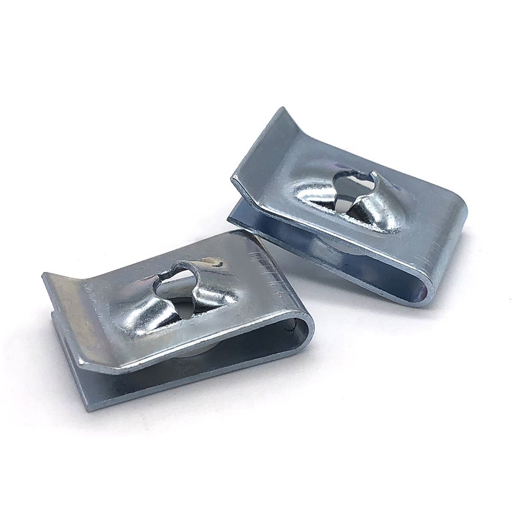 Spring Clip Nut Stainless Steel Galvanized Fasteners Speed Snap M6 M4 M10 U Shaped Spring Clip Nut