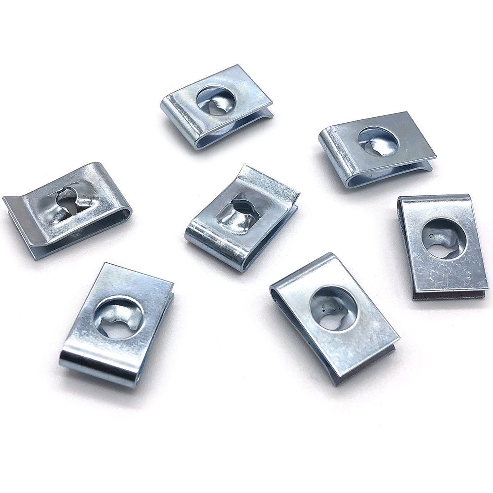 Spring Clip Nut Stainless Steel Galvanized Fasteners Speed Snap M6 M4 M10 U Shaped Spring Clip Nut