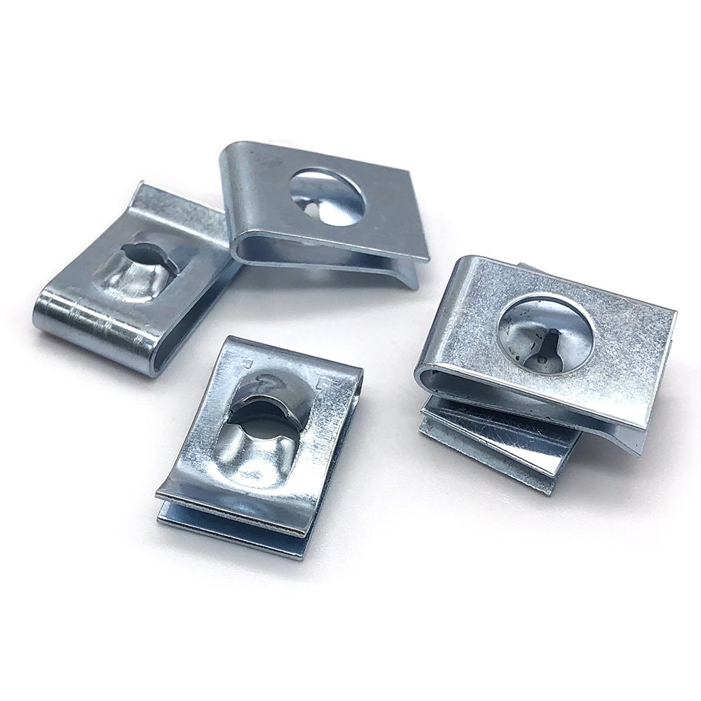 Spring Clip Nut Stainless Steel Galvanized Fasteners Speed Snap M6 M4 M10 U Shaped Spring Clip Nut