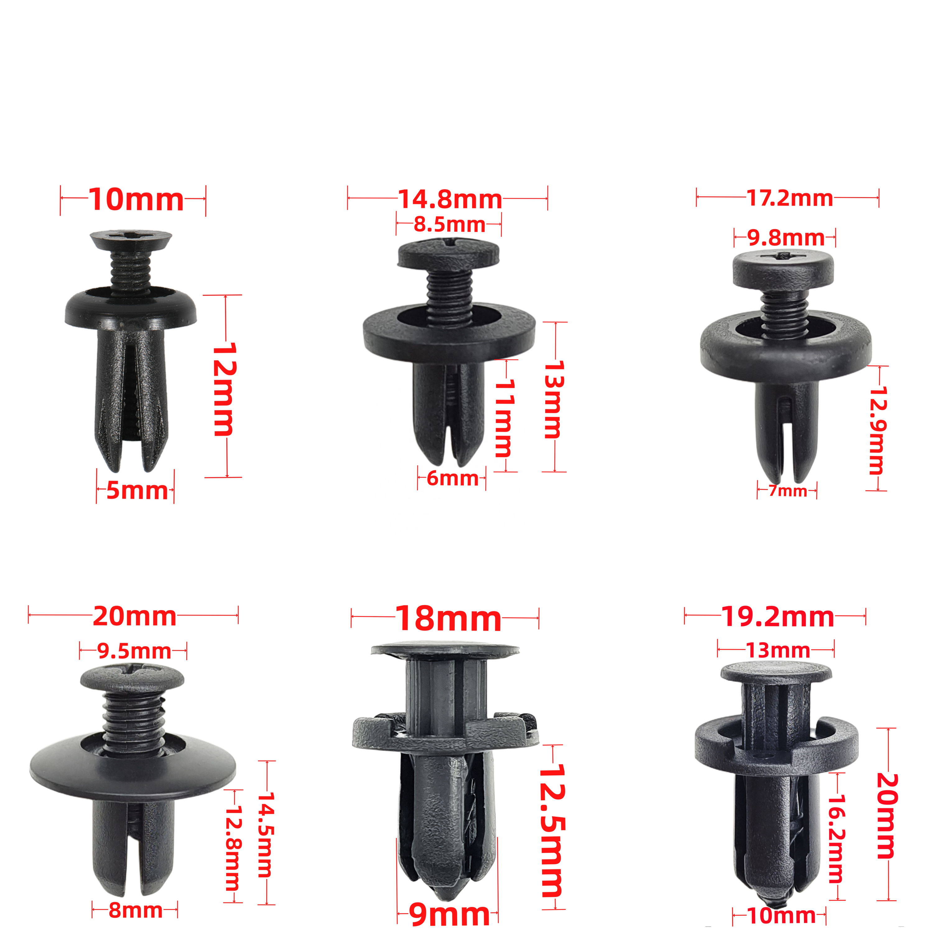 10mm Auto Vehicle Car Bumper Clips Retainer Fastener Rivet Door Panel Fender Liner for Honda 91503-SZ3-003
