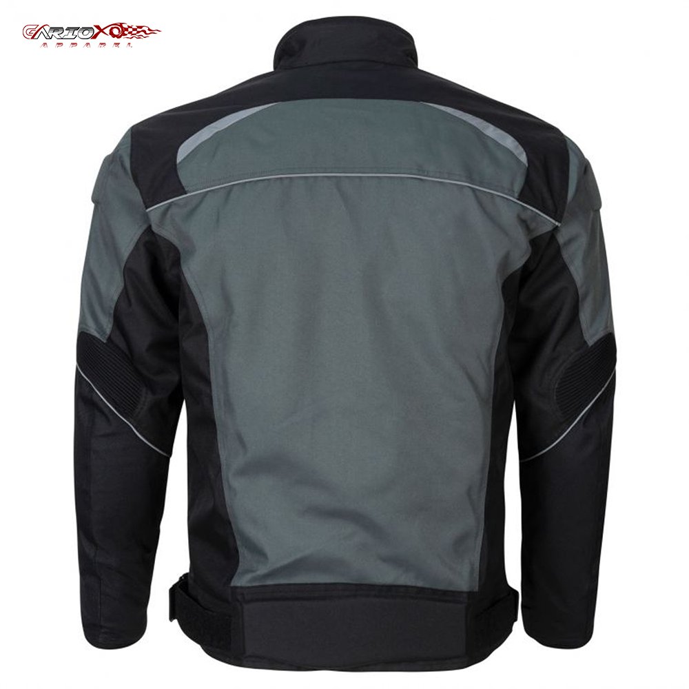 Motorcycle Stryker Mesh Jacket Affordable CE Armor Shoulders Elbows Back Mesh panels for airflow Back Protector Pocket