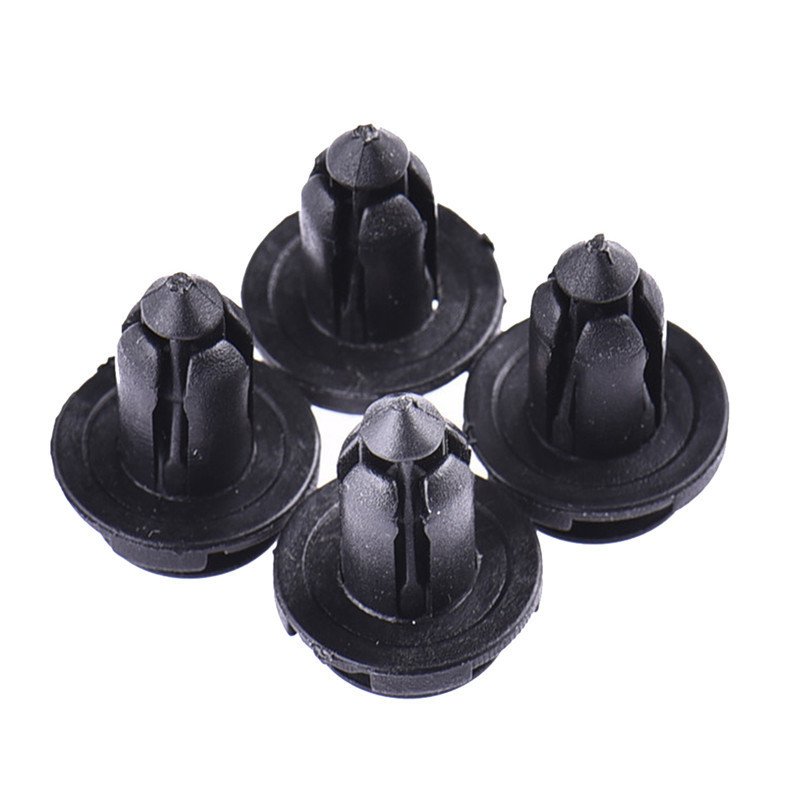 8mm Black Vehicle Car Bumper Door Panel Fender Liner Clips Retainer Plastic Auto Fasteners Rivets Clips