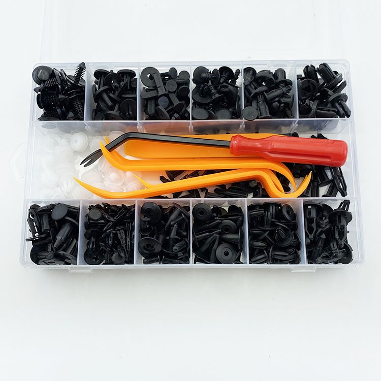 229pcs Car Push Retainer Clips Door Panel Trim Clamp withAutomotive plastic rivet fastener push for Bumper Clamp