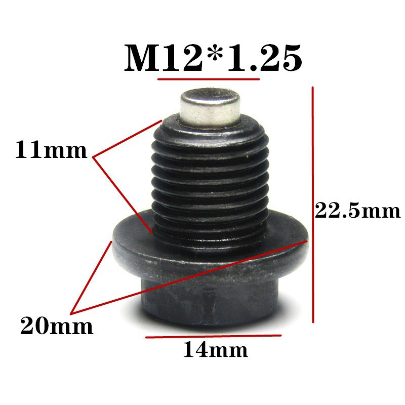 High-quality OEM/ODM Machining Oil Plug Screw Thread Bolt Oil Drain Plug M14x1.5 M12x2.25 Magnetic Oil Bolt