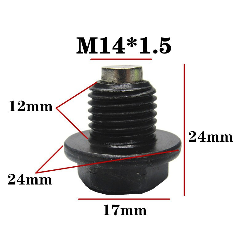 High-quality OEM/ODM Machining Oil Plug Screw Thread Bolt Oil Drain Plug M14x1.5 M12x2.25 Magnetic Oil Bolt