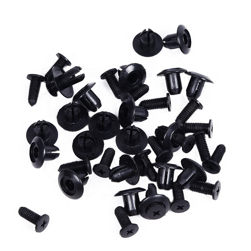 China Manufacturer 50 PCS Plastic Automotive Rivet Car Clip Fastener Fender Bumper Push Pin Clip Auto For Hyundai