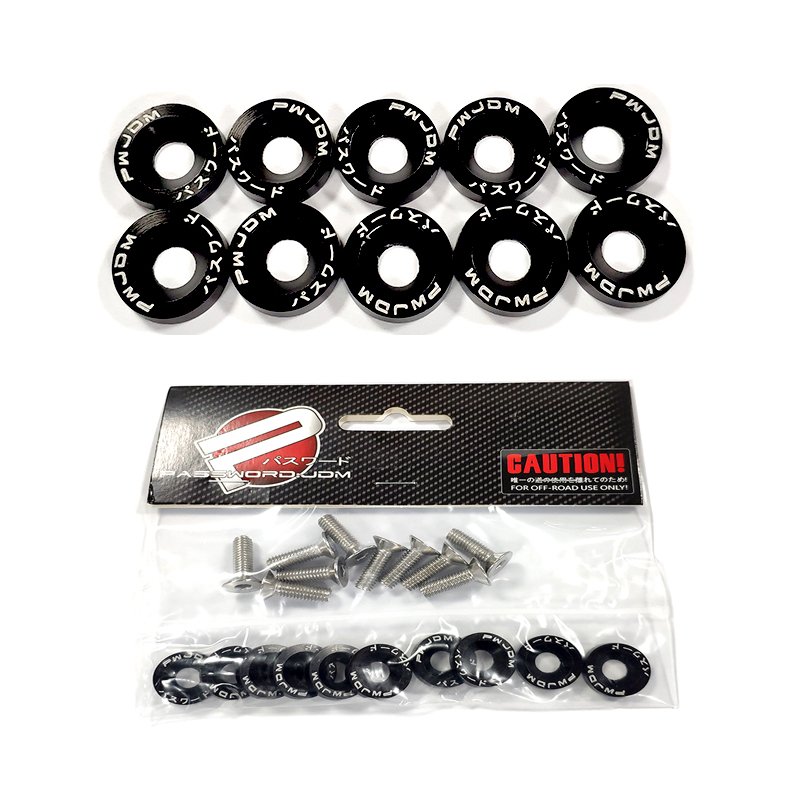 JDM Auto exterior accessories Bumper, license plate Screw decorative gasket High quality universal screw fasteners